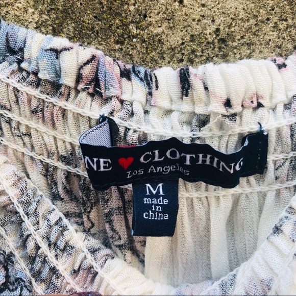 One Clothing LA Floral Off the Shoulder Top - Picture 6 of 7